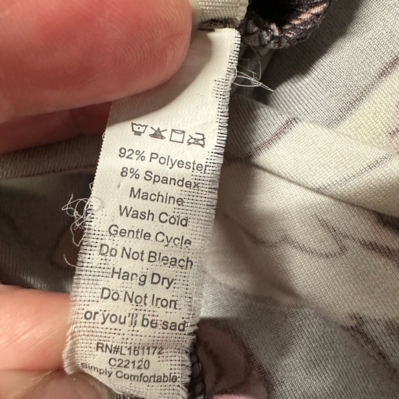 LuLaRoe Baby Shower Stork Pregnancy Announcement Leggings Plus Size 1X T&C - Picture 7 of 11